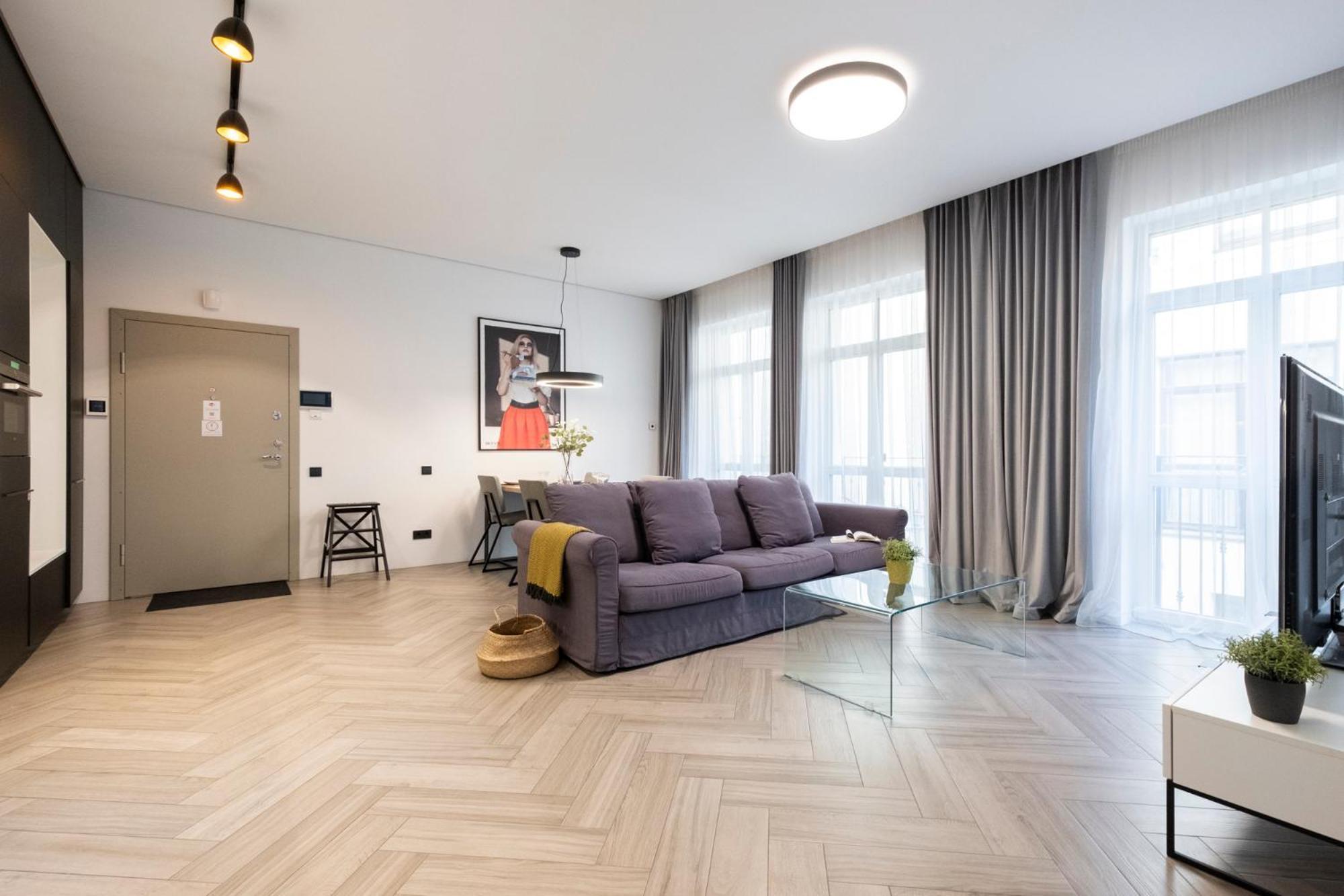 Cohost I Oldtown 60M2 Apt W-Garage Parking, Balcony & Self Check-In Vilnius Luaran gambar